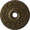 Ekena Millwork Vaduz Ceiling Medallion (Fits Canopies up to 3 1/2"), 23 1/2"OD x 3 1/2"ID x 2 1/8"P, Brass CM23VABRS - alternate 1